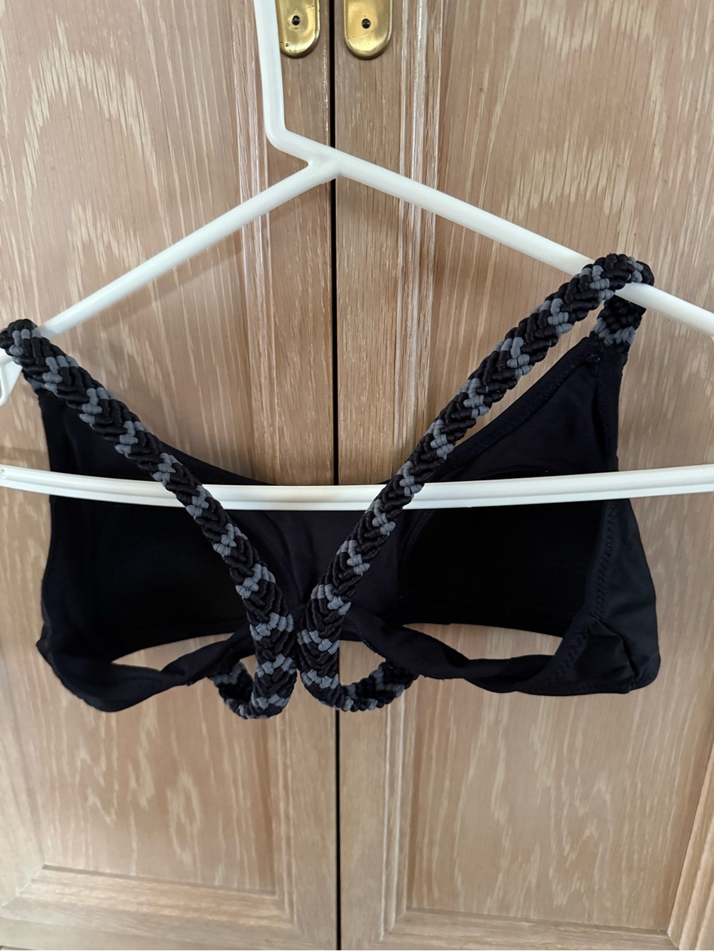 Black Bra with Braided Straps - Women